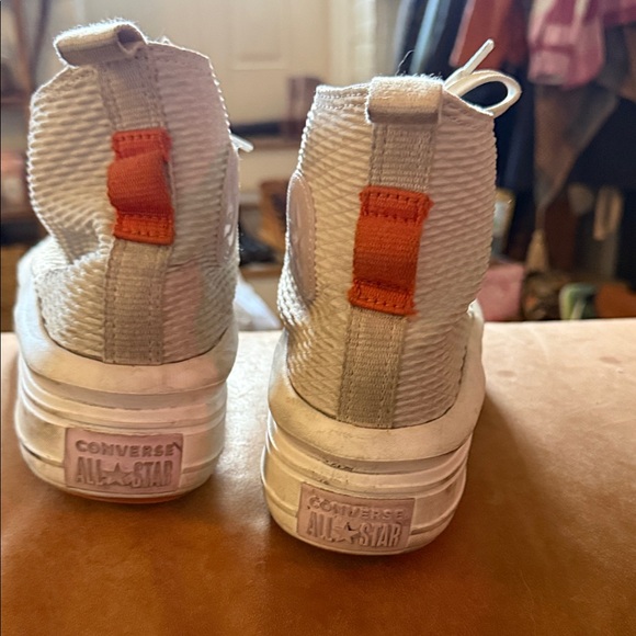 Converse Cream High-Top Sneakers - Picture 3 of 4